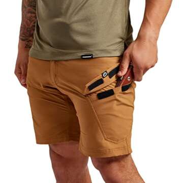TRUEWERK Men's Tactical Cargo Shorts - Durable & Comfortable