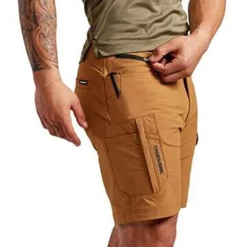 TRUEWERK Men's Tactical Cargo Shorts - Durable & Comfortable