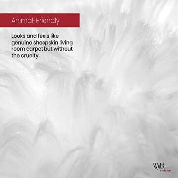 Silky Soft Faux Fur Rug - Soft, Non-Slip, Machine Washable