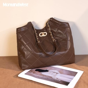 Montana West Vegan Leather Quilted Hobo Bags - Fashion Forward