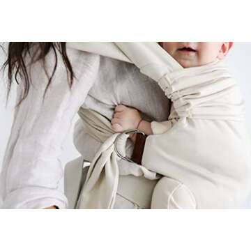 Lalabu Simple Baby Wrap | Forget The Complex Baby Sling Wrap, Grab a Simple No-Tie, Comfortable & Easy-to-Use Lalabu Baby Wearing Wrap | Infant Baby Carrier Wrap for 3 Months - 2 Years (Natural)