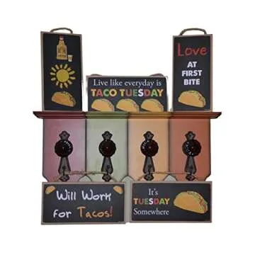 Popfizzy Tacos Sign, Taco Tuesday Sign, Funny Taco Gifts for Taco Lovers, Taco Decorations, Taco Themed Gifts