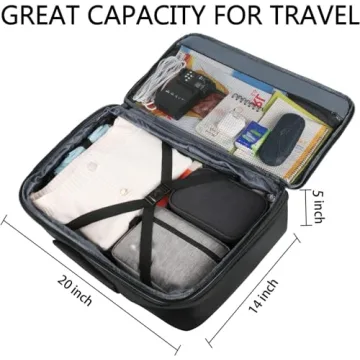 Vancropak 40L Expandable Travel Backpack for Men & Women