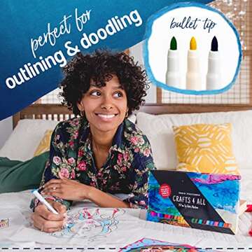 Fabric Pens for Clothes - Pack of 24 No Fade Markers - Machine Washable Shoe Markers for Fabric Decorating - Erase Stains Easily