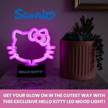 Sanrio Hello Kitty Neon LED Mood Light for Home Decor