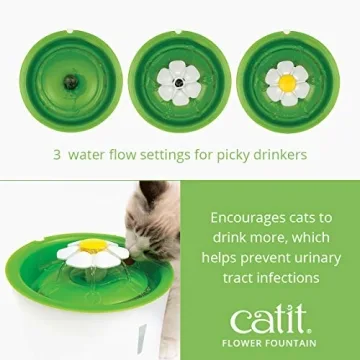 Catit Flower Fountain Triple Filter Cat Hydration System
