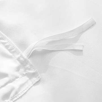 BBANGD Duvet Covers King Size - Ultra Soft and Breathable Bedding King Comforter Cover Set Washed Microfiber 3 Pieces with Zipper Closure Duvet Cover and 2 Pillow Shams (White)