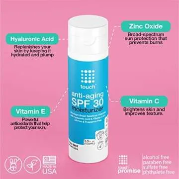 Age Defying SPF 30 Sunscreen Moisturizer with Vitamin C & E
