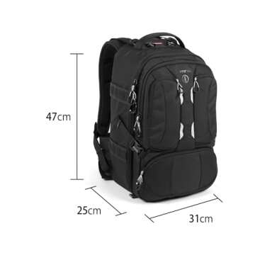 Tamrac Anvil 23 Camera Backpack for Photographers, DSLR Camera Bag with Laptop Compartment, Professional Photography Backpack, Camera Bag with Tripod Holder, Camera Carrying Case, Black