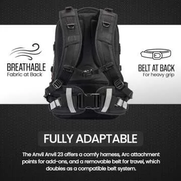 Tamrac Anvil 23 Camera Backpack for Photographers, DSLR Camera Bag with Laptop Compartment, Professional Photography Backpack, Camera Bag with Tripod Holder, Camera Carrying Case, Black