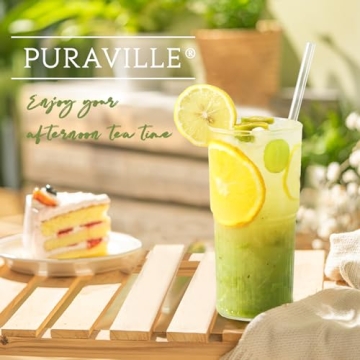 Stylish Borosilicate Glass Cups with Lids and Straws