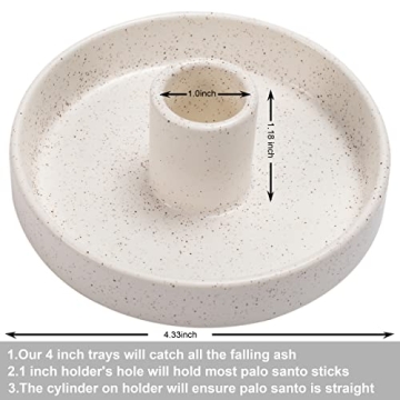 Ceramic Palo Santo Holder for Relaxation and Style