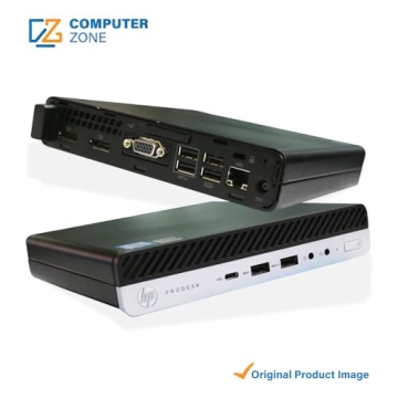 HP ProDesk 600 G3 Mini PC with 24in Monitor & Keyboard