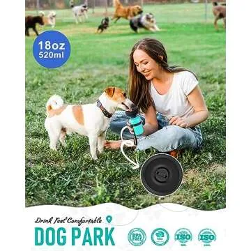 Lesotc Dog Water Bottle, Portable Dog Water Dispenser, Leak Proof Dog Travel Water Bottle, Squeeze P...