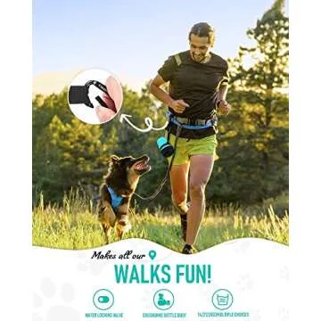 Lesotc Dog Water Bottle, Portable Dog Water Dispenser, Leak Proof Dog Travel Water Bottle, Squeeze Pet Water Bottle for Walking On The Go, Dog Hiking Accessories for Outdoor Walking, Hiking, Travel