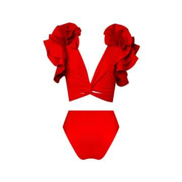 MAYGEL CORONEL, Kai Two Piece, One Size, Red