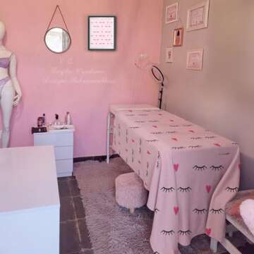 Ivarunner Lash Blanket - Pink Girls Throw Blankets Get Well Gifts for Women, Soft Fall Throw Blanket for Couch Sofa Lash Room Decor, Eyelash Blanket for Women Girls, Flannel Fleece Blanket 50"x 60"