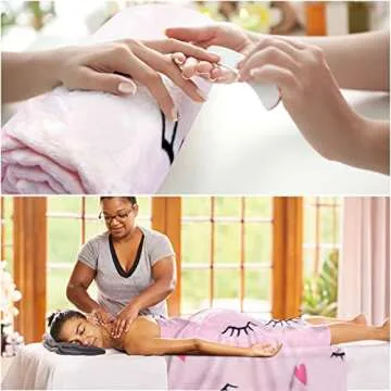 Ivarunner Lash Blanket - Pink Girls Throw Blankets Get Well Gifts for Women, Soft Fall Throw Blanket for Couch Sofa Lash Room Decor, Eyelash Blanket for Women Girls, Flannel Fleece Blanket 50"x 60"