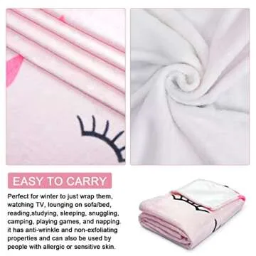 Ivarunner Lash Blanket - Pink Girls Throw Blankets Get Well Gifts for Women, Soft Fall Throw Blanket for Couch Sofa Lash Room Decor, Eyelash Blanket for Women Girls, Flannel Fleece Blanket 50"x 60"