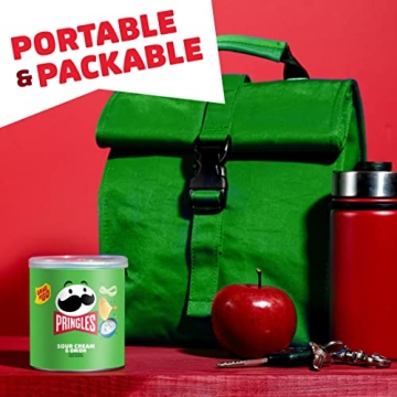 Pringles Sour Cream Onion Snacks, 12 Cans for Lunch