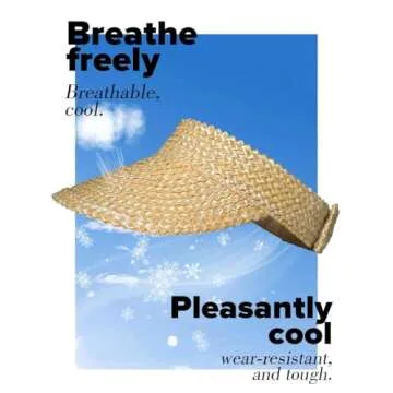 Sun Hat for Women - Chic Straw Visor for Summer