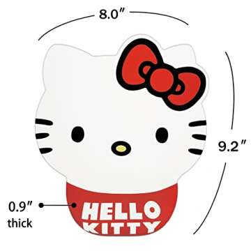 Cute Hello Kitty Mouse Pad Wrist Support, Hello Kitty Desk Accessories Office Supplies Stuff, Kawaii Mousepad Ergonomic Mouse Pad with Wrist Rest for Office Desk Computer Laptop Cat Anime Mouse Pad
