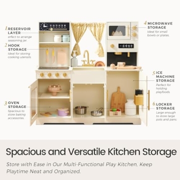 Tiny Land Play Kitchen Set for Imaginative Kids - Top Gift