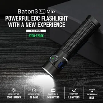 OLIGHT Baton3 Pro Max EDC Flashlight 2500 Lumens