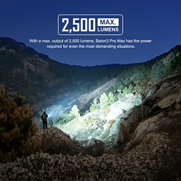 OLIGHT Baton3 Pro Max EDC Flashlight 2500 Lumens