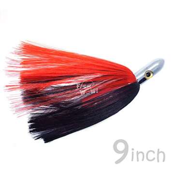 Fish WOW! 9" Chrome Bullet Head Saltwater Fishing Lure