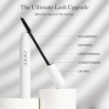 Ogee Beyond Clean Volumizing Mascara - Certified Organic Black Mascara for Volume and Length - Lengthening Mascara for Sensitive Eyes