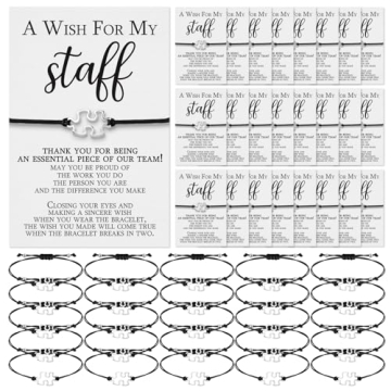 Employee Appreciation Team Puzzle Piece Bracelet Thank You Gift