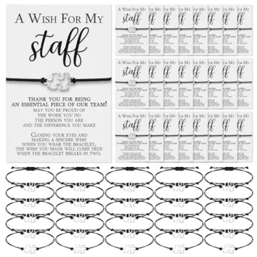Employee Appreciation Team Puzzle Piece Bracelet Thank You Gift