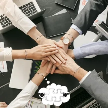 Employee Appreciation Puzzle Piece Bracelets in Bulk