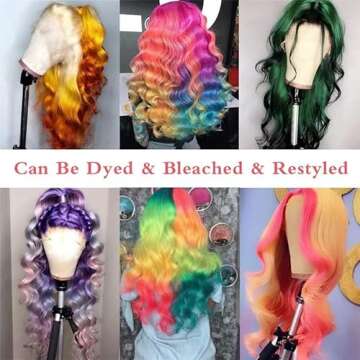 Alielaine 613 13x6 Lace Front Wig Human Hair HD Lace Body Wave Blonde Lace Front Wigs 613 Frontal Wig Human Hair 200% Density 13x6 (24inch, 613 Wig)