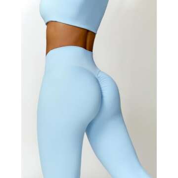 ABOCIW Stylish Long Sleeve Crop Top & Leggings Set