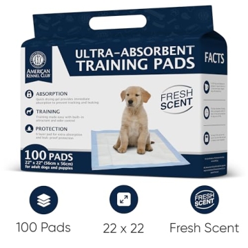 AKC Scented Puppy Training Pads - Absorbent Gel 100 Count