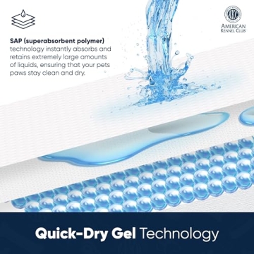 AKC Scented Puppy Training Pads - Absorbent Gel 100 Count