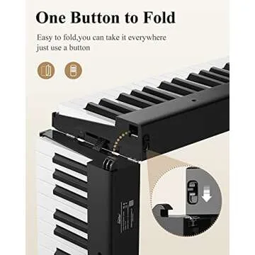Eastar EP-10 Foldable Digital Piano for Beginners