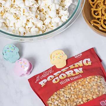 COOK WITH COLOR Cute Bag Clips - 10 Pc. Set of Funny Chip Clips and Snack Clips - Kitchen and Food Bag Clips for Airtight Seal for Food Storage (Cupcake)