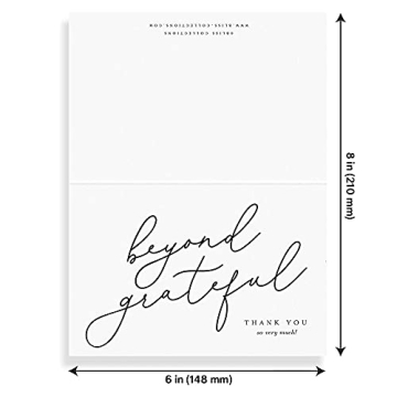 Bliss Thank You Cards, Modern Calligraphy for All Occasions