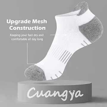 Cuangya Women’s Arch Support Ankle Socks for Running