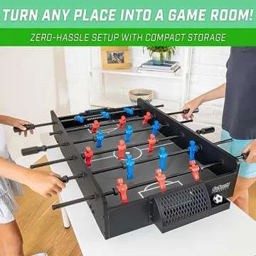GoSports 32 Inch Tabletop Foosball Game Set - Oak or Black