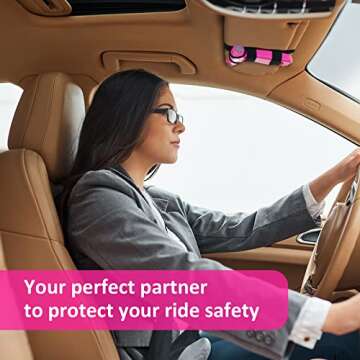 ZEN HON Pink Car Safety Hammer for Women - 3-in-1 Escape Tool