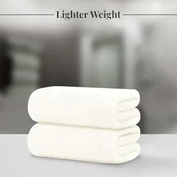 Tens Towels Pack of 4 Extra Large Bath Towels 30 x 60 Inches, 100% Cotton, Larger & Lighter Weight, ...