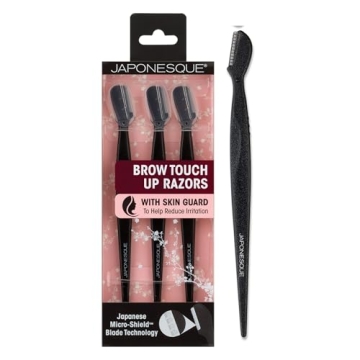 Japonesque Brow Touch Up Razors for Precise Facial Grooming