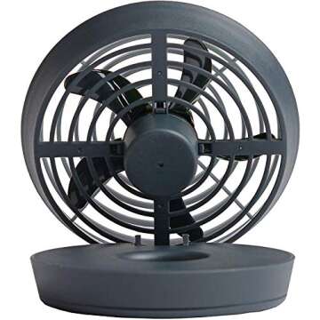 O2COOL 5 Inch Portable Fan – Battery Operated or USB Connected Cooling for Travel, Outdoor, Campin...