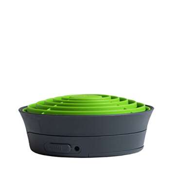 O2COOL 5 Inch Portable Fan – Battery Operated or USB Connected Cooling for Travel, Outdoor, Camping, Car and Office - Compact Folding Design and Tilting Head for Directional Air Flow, Black