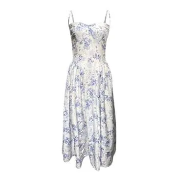 Floral Corset Dress for Women - Elegant Spring & Summer Style