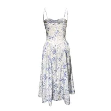 Floral Corset Dress for Women - Elegant Spring & Summer Style